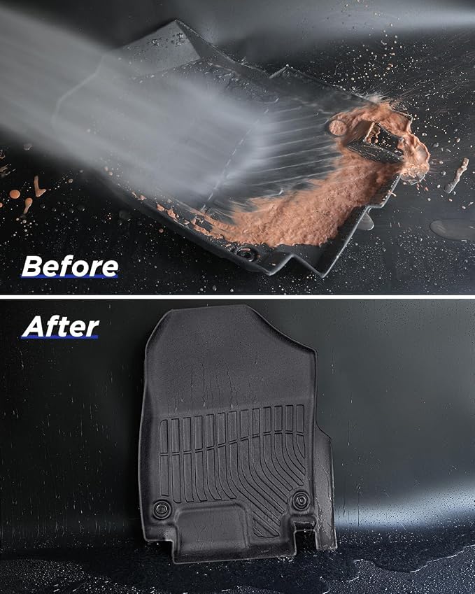 All Weather Floor Mats for Dodge Grand Caravan 2008-2021 7 Seats | Waterproof,Non-Slip,TPE Carpets,Rubber,Heavy Duty,3 Row Cargo Liner,for Caravan SE/SXT/Crew,Accessories