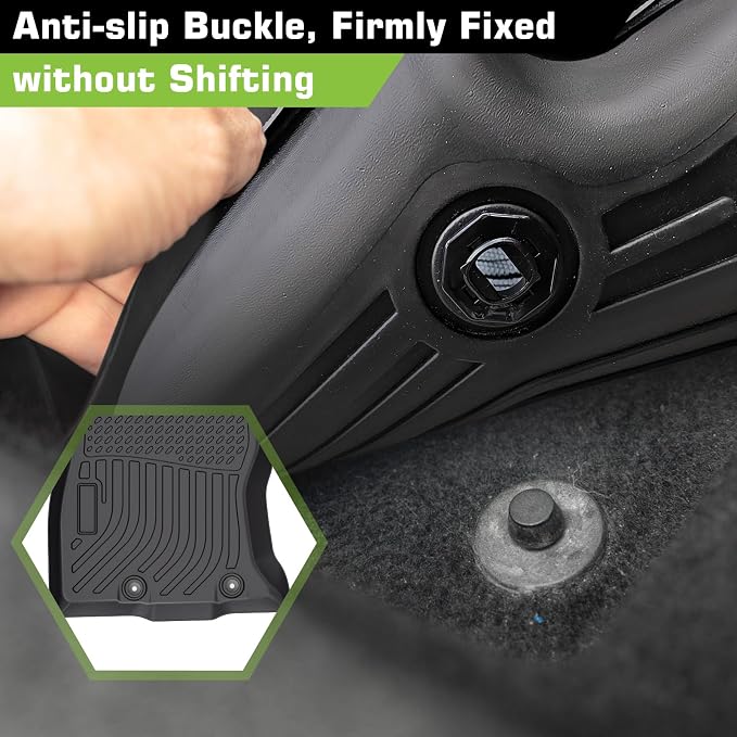 Floor Mats for Subaru Forester 2019-2024, Heavy Duty TPE Waterproof Non-Slip All Weather Protection Custom, Floor Mats & Cargo Liner