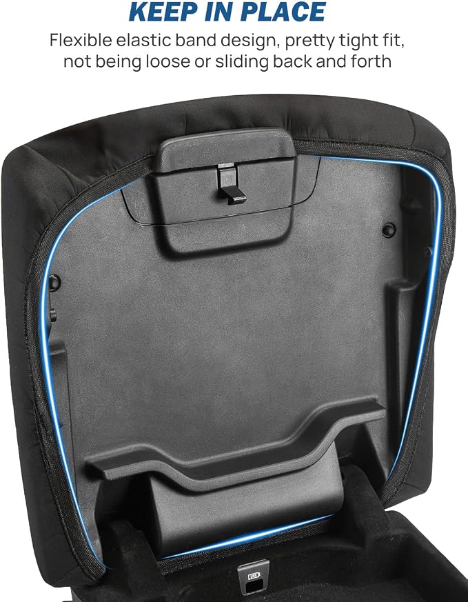 JOYTUTUS Center Console Cover Compatible with 2013-2025 2026 Ram 1500 2500 3500, Neoprene Arm Rest Armrest Cover for Car, Middle Console Cover Lid