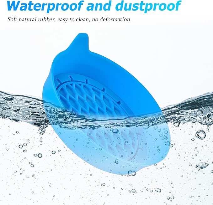 Zpana 4PCS Car Cup Holder Coasters, Silicone Non-Slip Vehicle Cup Recessed Mats, Sift-Proof Automotive Interior Drink Insert Decor Accessories, Universal for SUV, Sedan, Truck (Sky Blue)
