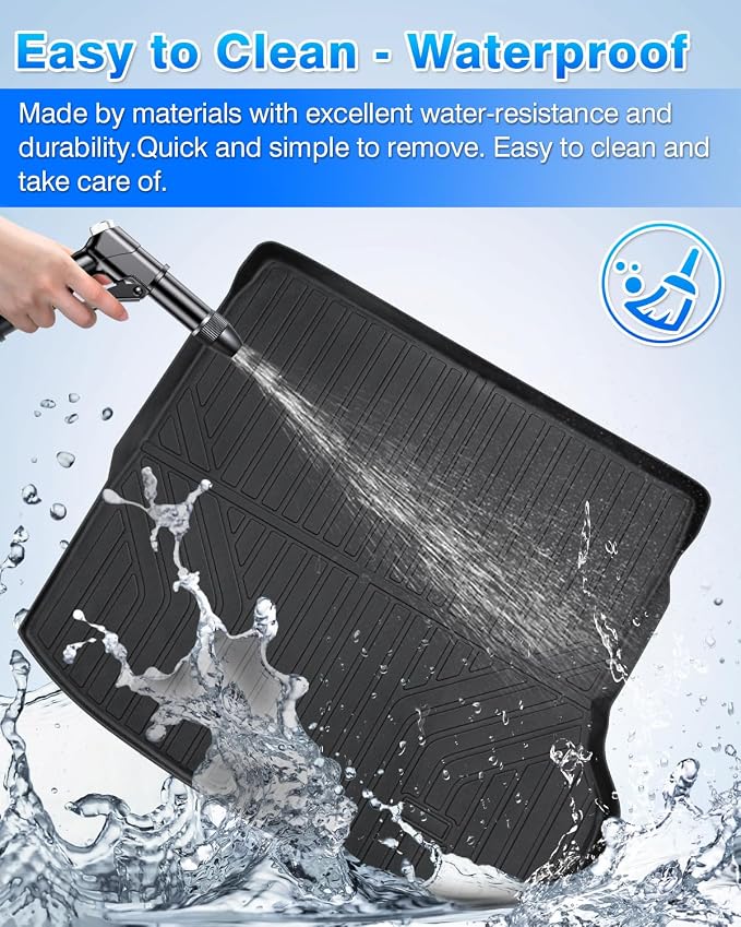 Cartist Cargo Liner for Jeep Grand Cherokee 2022-2026 5 Seater Only (NOT for WK or Grand Cherokee L), All Weather Trunk Mat for Cherokee Accessories, Heavy Duty Car Mats, Car Accessories