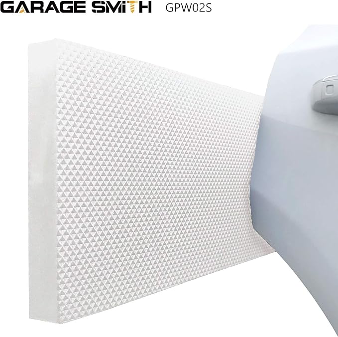 AMPULLA GWP02S Garage Wall Protector Car Door Protectors, Designed in Germany (4, White)