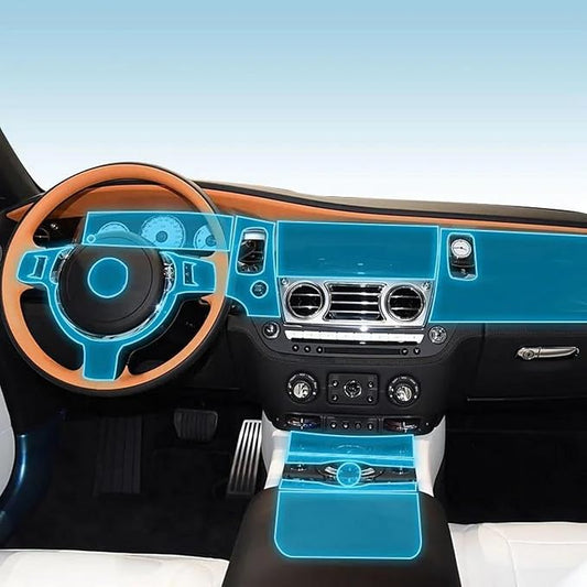 Car Interior Anti scratch aging console screen PPF/TPU Interior protective film ，For Rolls-Royce Wraith 2021-2025