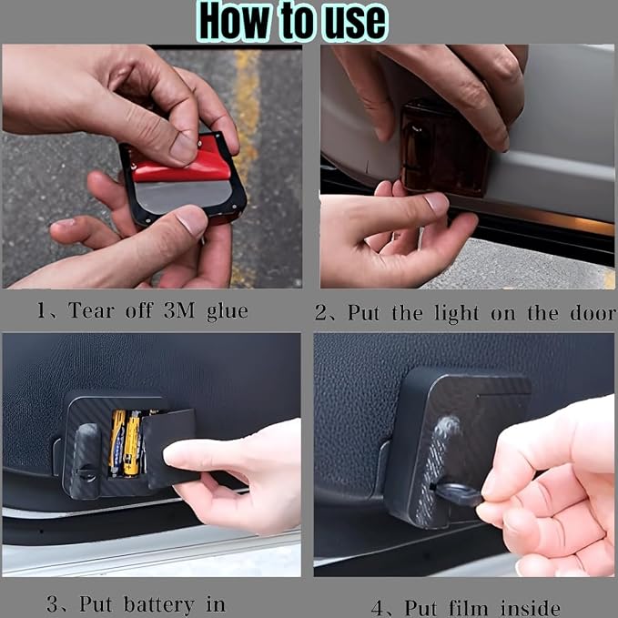 2pcs Door Marker Lights Concierge Projector Laser Welcome Lights Compatible Challenger Dakota Charger SRT Avenger Durango Ram Accessories (//)
