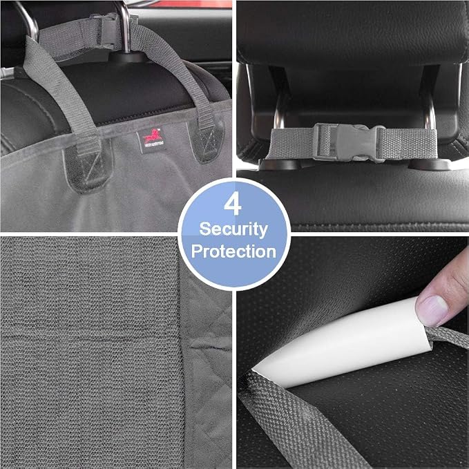 HONEST OUTFITTERS Dog Car Seat Cover 2 Pack, Waterproof Front Seat Car Cover for Cars, Trucks, and Suvs, Pet Front Cover for Cars, Nonslip Dog Seat Cover Grey
