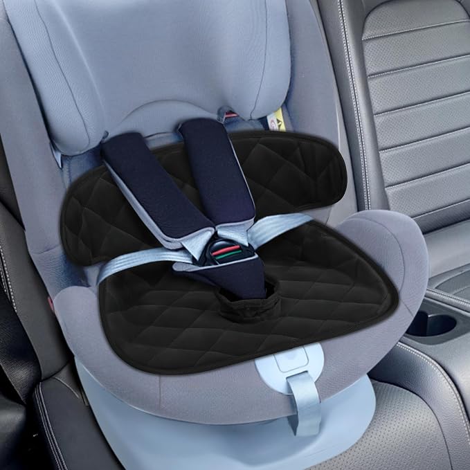 Babenest Car Seat Potty Protector Cover -Waterproof Carseat Training Liner for Baby &Toddler Shower Gift, Dry Piddle Pee Pad for Strollers & Infant Car Seats (2pc Black)