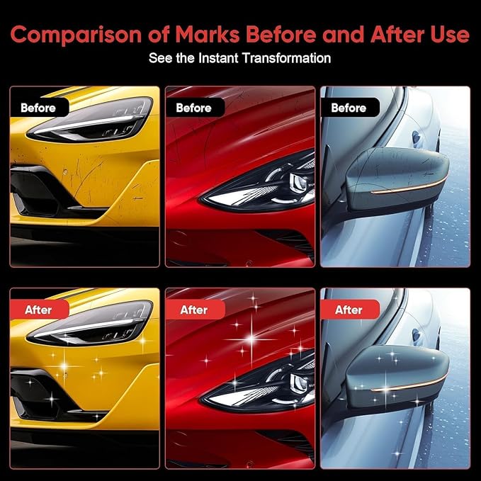 Nanopolix Scratch Remover for Vehicles - 2026 Upgrade Car Cloth Scratch Remover, Quick Fix Removal Paste for Deep Scratch Repair, All Paint Colors Polishing Kit