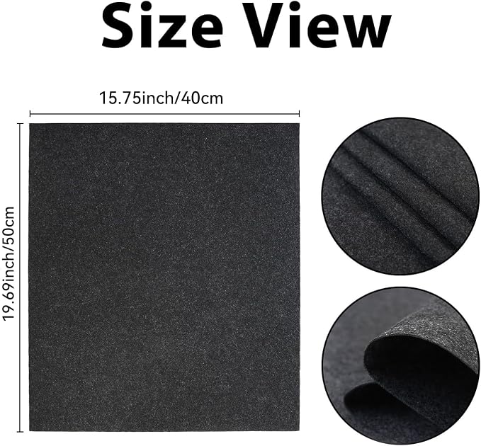 Disposable Car Floor Mats, 30 Pack Grey Felt Disposable Floor Pads, Temporary Automotive Car Carpet Protector, Universal Fit for Auto Detailing Car Wash SUV, Truck