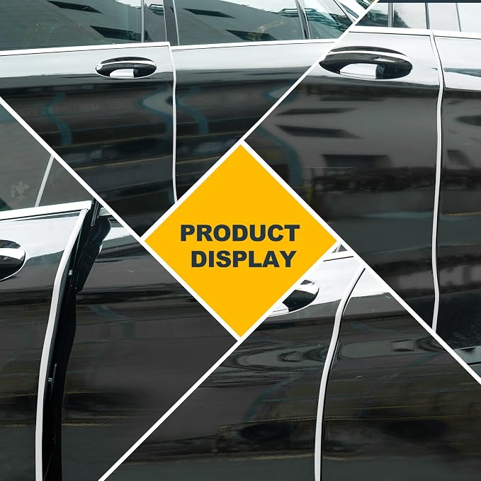 Car Door Protector Edge Guards,Rubber Door Edge Guard No Glue Car Accessories Rubber U Shape Car Trim Door Protectors Seal for Sedan, Trucks, SUV, ATV, Boats(16.4FT,White)
