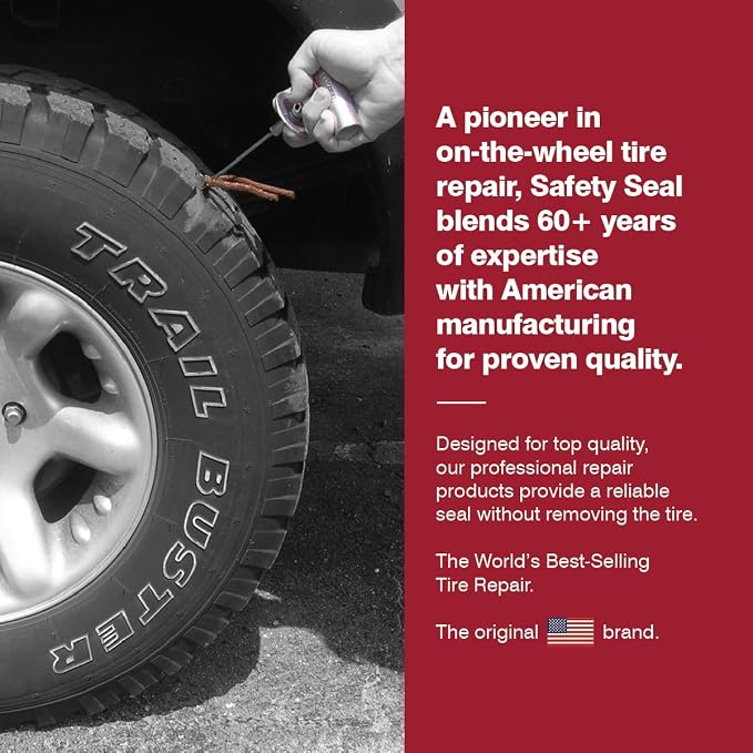 Safety Seal Tire Repair Kit Auto/LT Deluxe Kit, 30 Standard Repairs (4")
