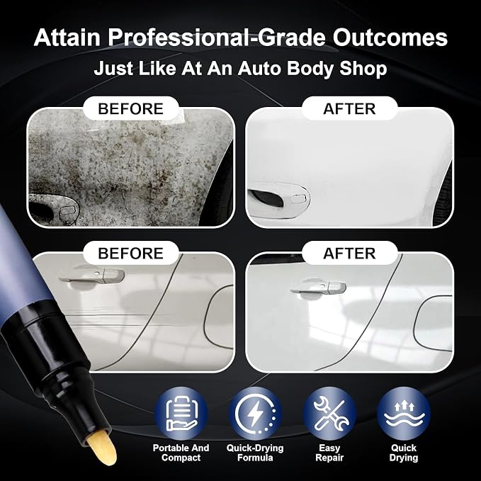 Magic Car Scratch Remover Pen, 2Pcs Car Paint Repair Pen Portable Auto Scratch Remover, Universal Car Touch Up Pen for All Cars Paint Scratches Repair111