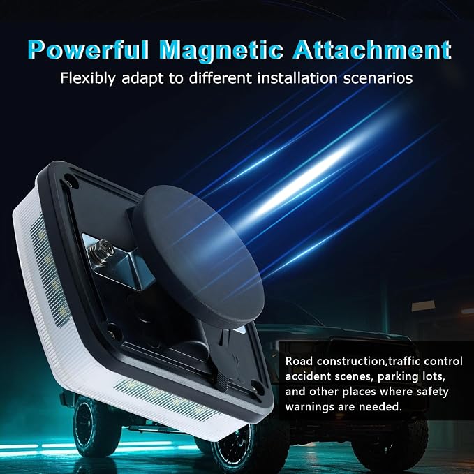 Wireless Rechargeable LED Road Flares Magnetic Portable Emergency Strobe Lights for Trucks Cars