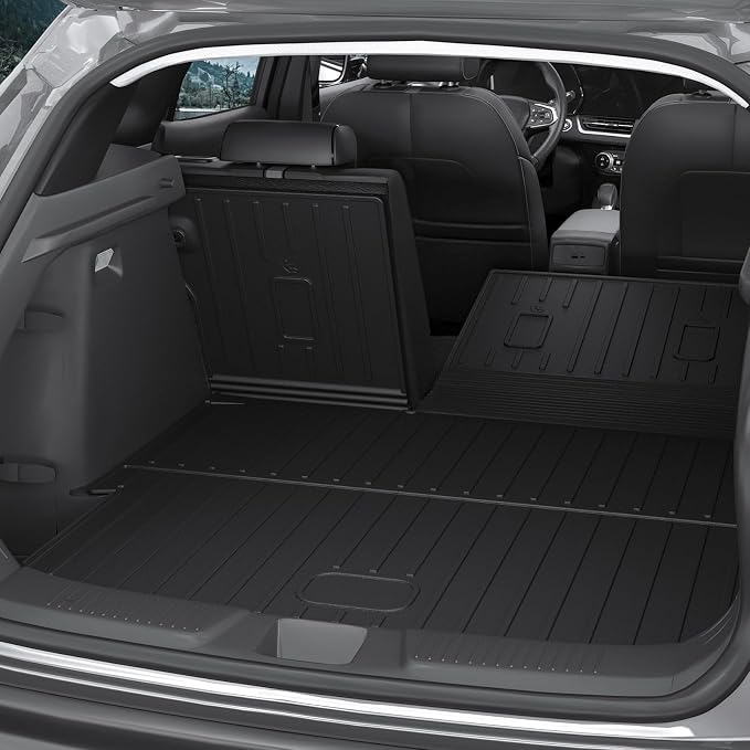 Floor Mats for Chevy Trax/Buick Envista 2024-2026, All Weather Floor Mats Trunk Cargo Liner with Backrest Protectors and Door Sill Guards Accessories, Full Coverage Set