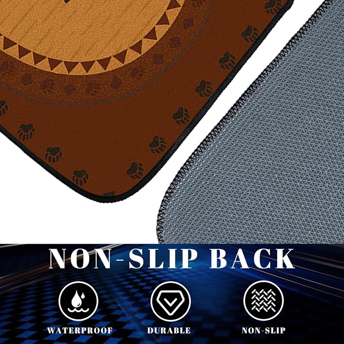 Bear Car Floor Mats Rustic Mountain Pine Forest Cabin Carpet Front Rear Carpets Mat Decorative Car Floor Carpets Non-Slip Auto Car Accessories Universal Fit for Car SUV Truck Van