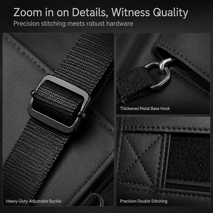 2 Pack Leather Look Car Backseat Organizer with Tablet Holder, Foldable Tray, 8 Storage Pockets, Cup Holder, Tissue and Umbrella Slots, Seat Back Protector Kick Mat for Cars SUVs Trucks