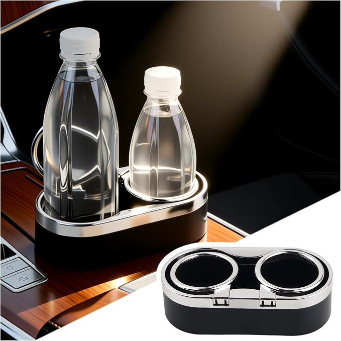 Double Cup Holders for Car,Adjustable Car Cup Holder Organizer for Dashboard/Center Console,Multifunctional Cars Drink Holder Center Console Organizer Fit for Cars,Trucks,SUVs