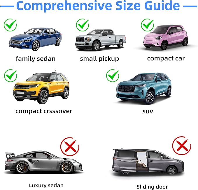 2026 New Upgrade Car Window Shades, 2 Pack Side Car Window Sun Shades for Camping, UV Protection Breathable Mesh Baby Window Covers, Window Screen for Car, Truck, SUV, Protect Privacy for Kids, Family