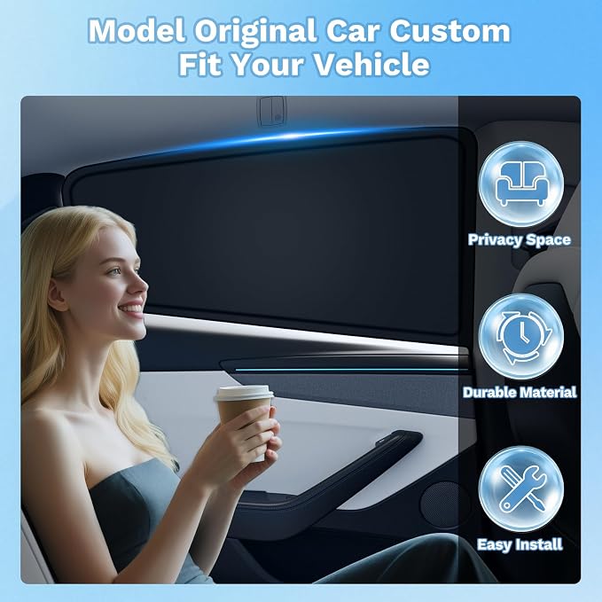 KUST Car Window Shades for Honda Fit 2015-2020 Windshield Sun Shade Side Window Cover UV Block Privacy Protection Accessories for Camping Blackout Rear Back Full Set 10PCS