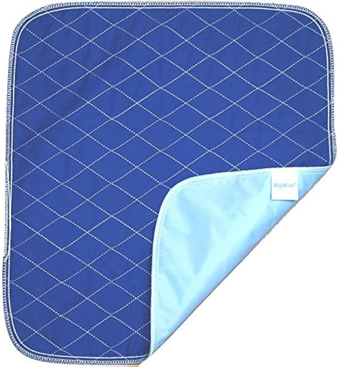 Waterproof Seat Pad, 20 x 22 Inch, Navy Blue | Washable, For Incontinence, Triple Layer Chair Cover Protector, 24 Ounce Absorbency, Seniors, Adult, Children, or Pet
