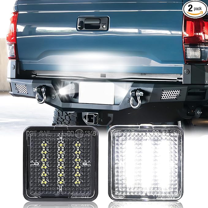 LED License Plate Lights Assembly Compatible with 2016 2017 2018 2019 2020 2021 2022 2023 Toyota Tacoma 2014-2021 Tundra Tag light Lamp 6000K White, Pack of 2