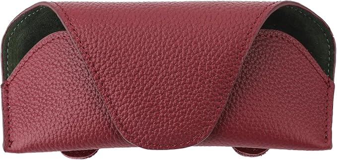 Magnetic Sunglass Holder for Car Visor, Leather Car Glasses Holder | Red Visor Accessories Eyeglasses Holder Glasses Storage Case