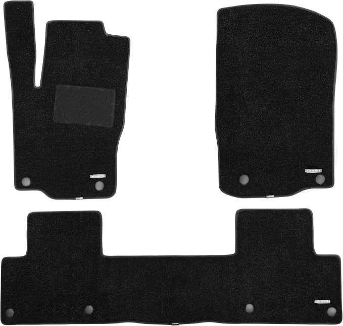 WENNEBIRD Carpet Floor Mats for Mercedes-Benz GLE-Class 2016-2019, 3Pc | W166, Also Fits ML-Class 2012-2015, 0.6-Inch Ultra-Thick Plush Carpet, Noise-Reducing Comfort, Waterproof TPE Layer