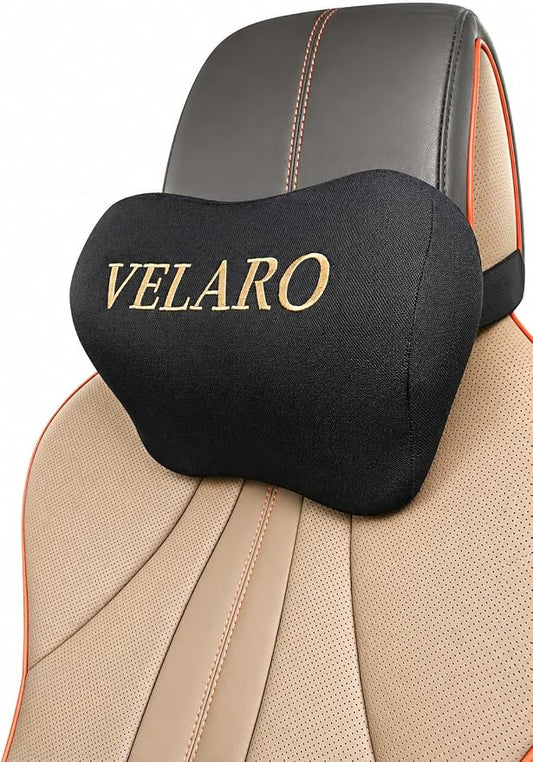 Car Neck Pillow for Driving- Breathable Full Mesh Memory Foam Headrest Cushion -Ergonomic Cervical Support for Long Drives - Black
