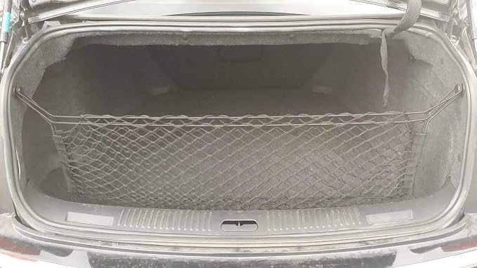 Trunk Organizer for Cadillac CTS (Coupe Sedan ONLY) 2003-2014 – Mesh Car Trunk Organizer – Cargo Net for Coupe, Sedans – Nylon Mesh Netting – Compatible with Cadillac CTS