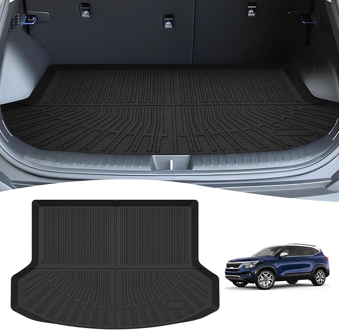Seltos Cargo mat - Trunk Mat for Kia Seltos 2021-2026 | All Weather Trunk Mat for Seltos Accessories, Heavy Duty Rubber Mats, Car Accessories
