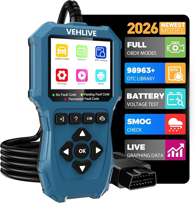 V880 OBD2 Scanner Diagnostic Tool for Car Code Reader/Reset Emissions Test