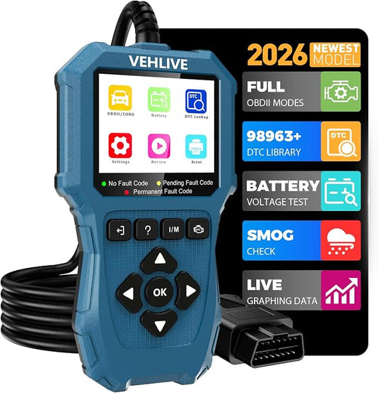 V880 OBD2 Scanner Diagnostic Tool for Car Code Reader/Reset Emissions Test