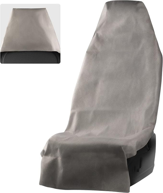 Seat Cover - Washable Car Seat Protector from Sweat, Food, Dirt After Gym, Swimming etc. - Universal Gray Public Car Seat Covers for Transit Bus, Train, Airplaine, SUV