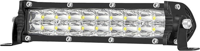 7 Inch Slim LED Light Bar for Truck Tractor, 12V-60V Small LED Work Light Pods Off Road Auxiliary Fog Lights 60W 6000lm, ATV Lawn Mower Golf Cart Pit Dirt Bike MTB eBike Mods Night Riding Headlight