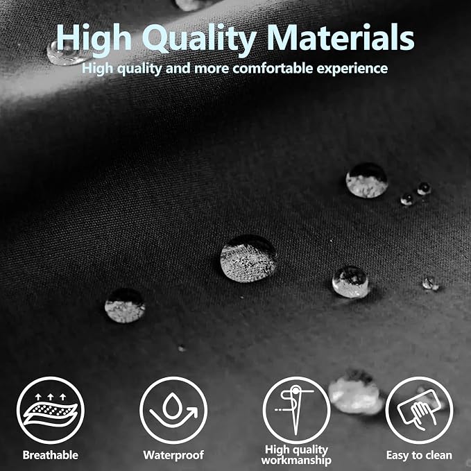 HChengkikz 2 Pack Front Neoprene Car Seat Covers | Waterproof Comfortable Seat Protectors, Airbag Compatible Universal Fit for Sedans, SUVs, Trucks, Vans