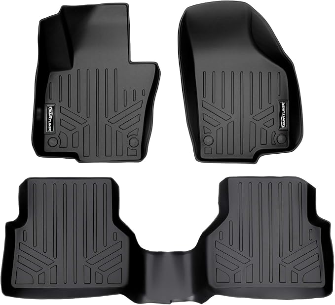 SMARTLINER Custom Fit Floor Mats 2 Row Liner Set for 2009-2017 Volkswagen Tiguan