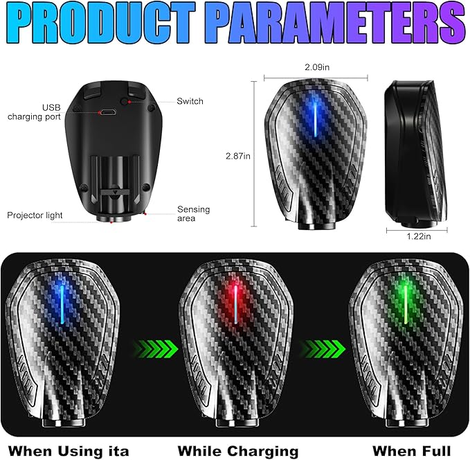 SPOBODY 2PCS Car Door Light Projector Wireless Car Door Projector Rechargeable HD Car Welcome Courtesy Ghost Shadow Lamp Fit for Cars (for Nii-ss-aa)
