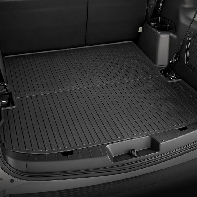 Floor Mats for Ford Explorer 2015-2019, All Weather Floor Mats Trunk Cargo Liner and Door Sill Guards Accessories, Full Coverage Set (Fit 7 Seats)