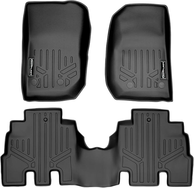 MAXLINER Floor Mats 1st and 2nd Row Liner Set for 2014-2014 Jeep Wrangler