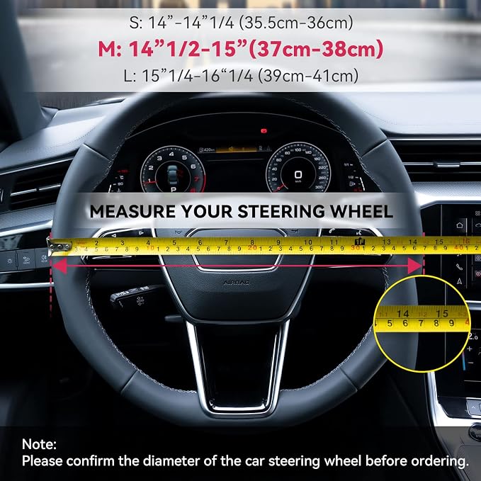 Boho Steering Wheel Cover Elastic Microfiber for Women, Universal Fit 15 inch Car SUV, Hippie Style Protector Cover, Anti-Slip, Breathable, Absorbing Sweat - 03