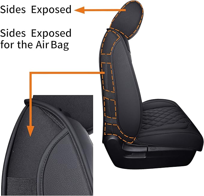 YIERTAI Seat Covers Compatible with Toyota Tundra for 2008-2025 2026 Crewmax Double Cab SR5 Limited Platinum TRD Pro Truck Waterproof Leather Seat Covers(2 PCS Front only/Black)