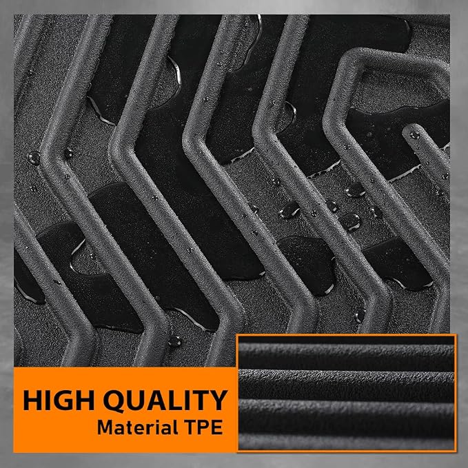 G-PLUS TPE Floor Mats Cargo Liner Fit Tesla Model Y Juniper 2024-2026 9PCS | All Weather Protection,Non-Slip,Custom Fit Model Y Floor Cargo Liner Accessories,TPE Full Coverage,Black