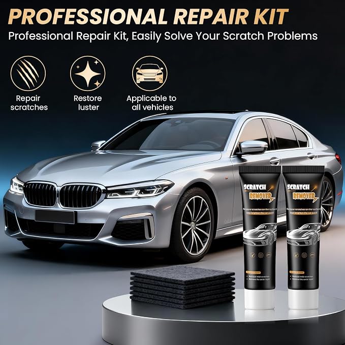 2026 Car Scratch Remover, Universal Fit Car Paint Scratch Repair Kit, Nano Sparkle Magic Cleaning Cloth for Minor Polish Scratch & Water Spots Remover for Vehicles