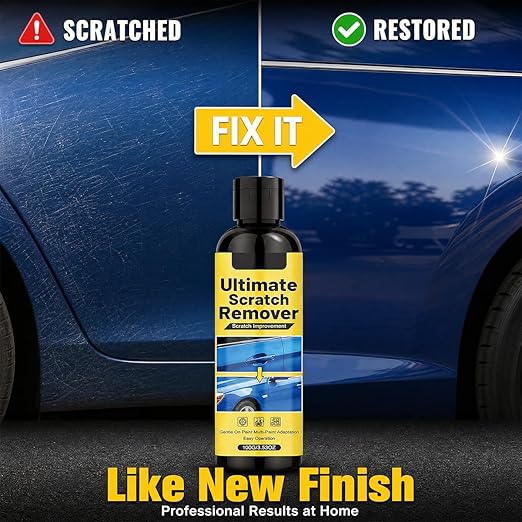 NanoPolix Car Scratch Remover for Vehicles, Car Scratch Repair Paste with Applicator Sponge & Microfiber Cloth, Scratch Remover for Light Scratches, Swirl Marks & Surface Imperfections, 100g