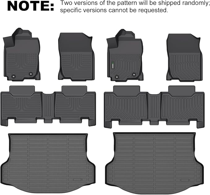 ANBINGO® Floor Mats & Cargo Liner for Genesis GV70 2026 2025 2024 2023 2022 (Not Fit Electrified GV70), Car Mats for GV70 All Weather Floor Mats Trunk mat Cargo Liner Accessories - Black