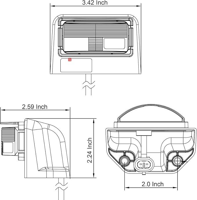 LED License Plate Light for Trailer RVs Trucks Boat UTV ATV Lorry 12V 24V White Number Plate Lamp Trailer Light Waterproof License Tag Lights