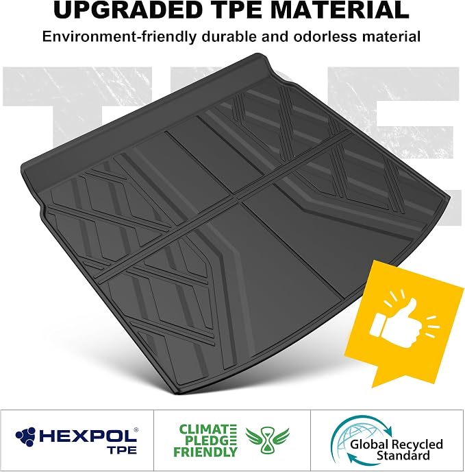 Cargo Liner Fit for Honda CRV 2026 2025 2024 2023 (Gasoline & Hybrid) | TTX LIGHTING Cargo Mat All-Weather TPE Trunk Mat Cargo Tray CR-V Accessories (Fit Upper Deck Only)