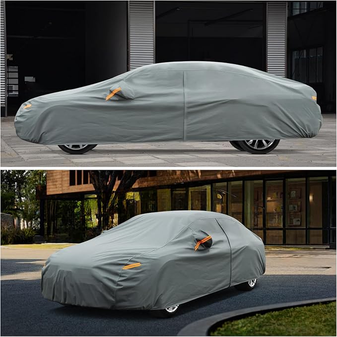 Kayme Heavy Duty Car Cover Custom Fit Pontiac G6 (2004-2011) Waterproof All Weather for Automobiles, Full Exterior Covers Sun Rain UV Protection.（Deliver About 3-10 Days）