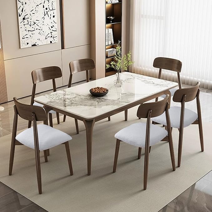 Waterproof Chair Seat Covers Set of 4 for Dining Room, Stretch Removable Washable Dining Chair Seat Slipcovers for Home, Restaurant, Banquet,Kitchen Chair Seat Cushion Protector (White, Small)