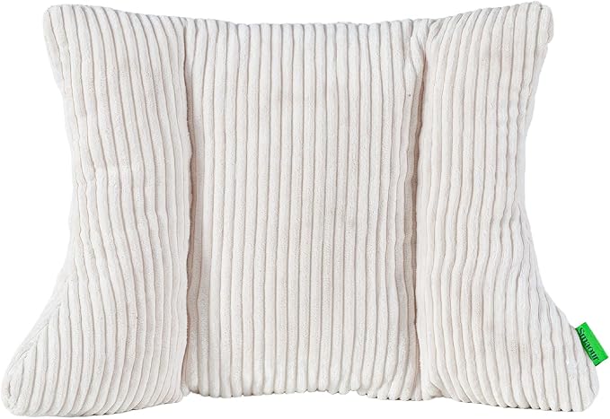 Lumbar Support Pillow 3 Section Back Pillow Office Chair for Back Support Comfortable Lumbar Cushion for Car Seat Pain Relief Sofa Rest (Beige)