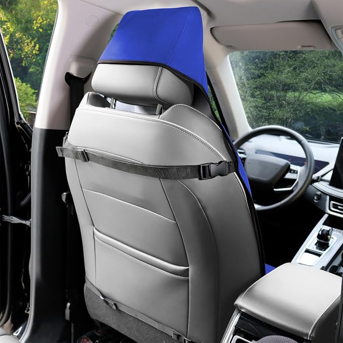 Neoprene Waterproof Car Seat Cover, Royal Blue 2pcs, Non-Slip | Car Seat Protector, Sweat-proof, Universal Fit SUV & Truck, Machine Washable, For Gym, Yoga, Pets, Workout, Beach, Swimming